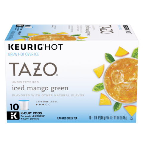 Unsweetened Iced Mango Green K-cup Pods